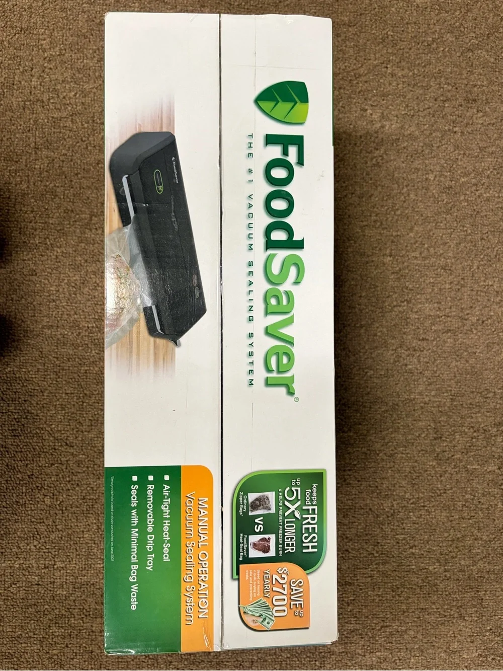 FoodSaver FM2000 Manual Vacuum Sealing System - Black